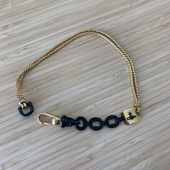 Vivienne Westwood Multi Detailed Chain / Link / Orb Crystal Choker Necklace - Picture 3 of 9